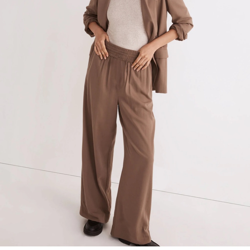 Madewell Carley Drapeweave Wide-Leg Pants